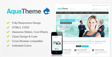 Drupal Aqua theme
