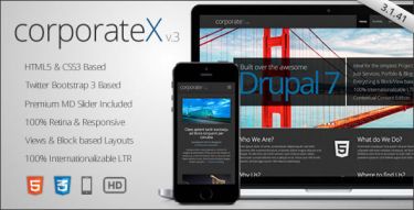 Drupal Corporate X Theme